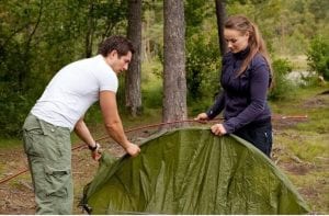Sätta upp tält